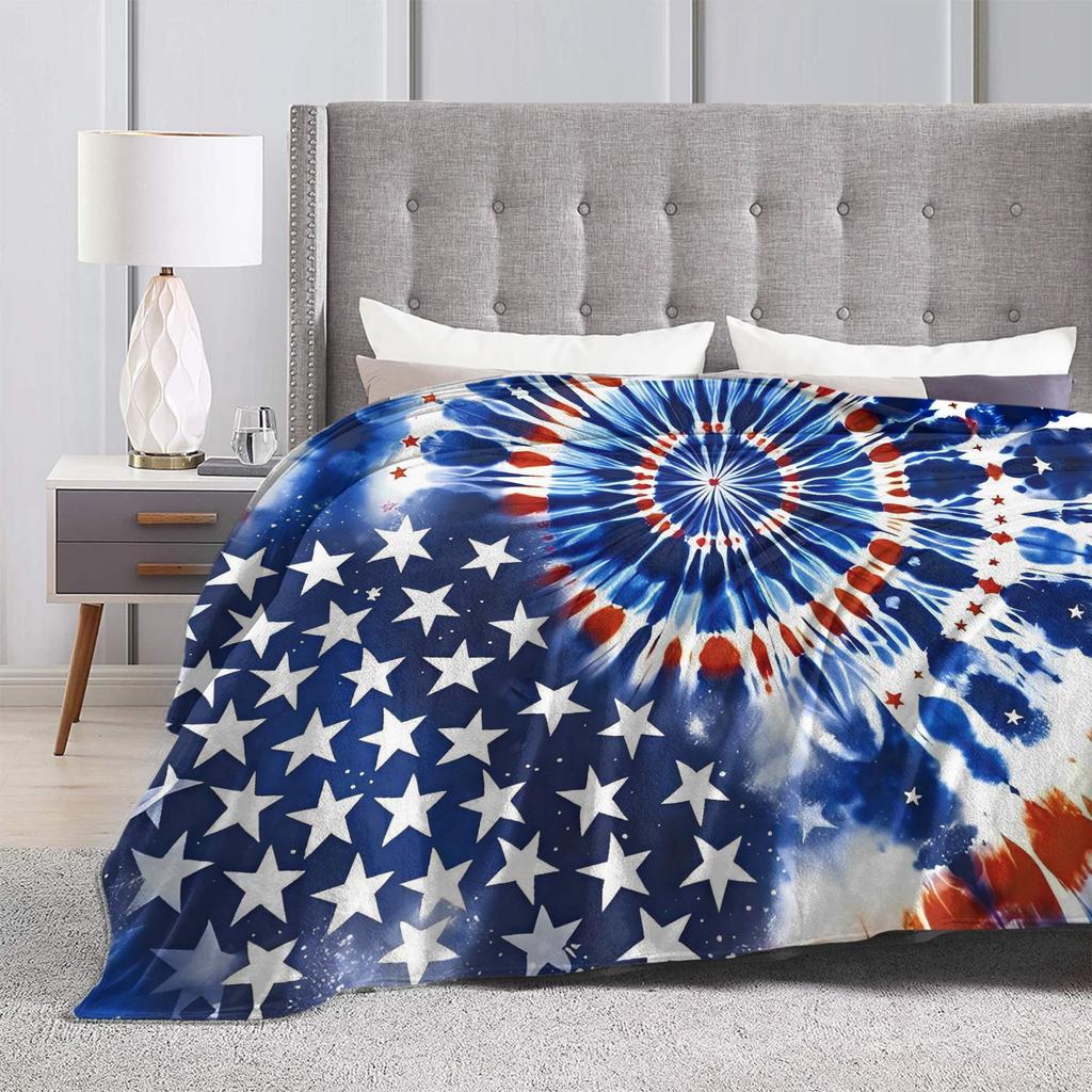 American Flag Blanket  Airplane Travel Flannel Throw Blanket For Living Room Super Warm Design Quality Bedspread Gift