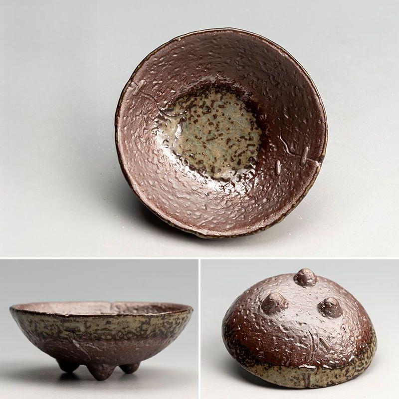 

Kiln Transformed Handmade Plum Blossom Tea Cup Turtle Rough Pottery Chinese Style Tea Cup Home Kung Fu Tea Set Small Capacity 7.8x3cm 30ml