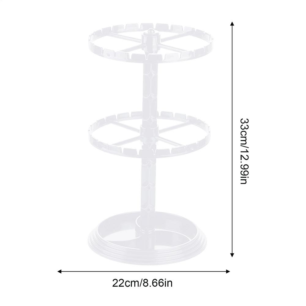 Earring Display 2 layers Earring Storage Rack 360 Degree Rotating Display Rack Rotating Jewelry Display Rack Home Organization