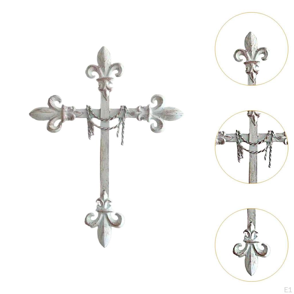 Metal Cross Wall Decor Home Decoration Gift Creative Centerpiece Hanging Ornament Art