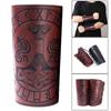 Armschienen Manschettenarmband Handgelenkschutz Hammer Muster PU Leder für Party Reiten