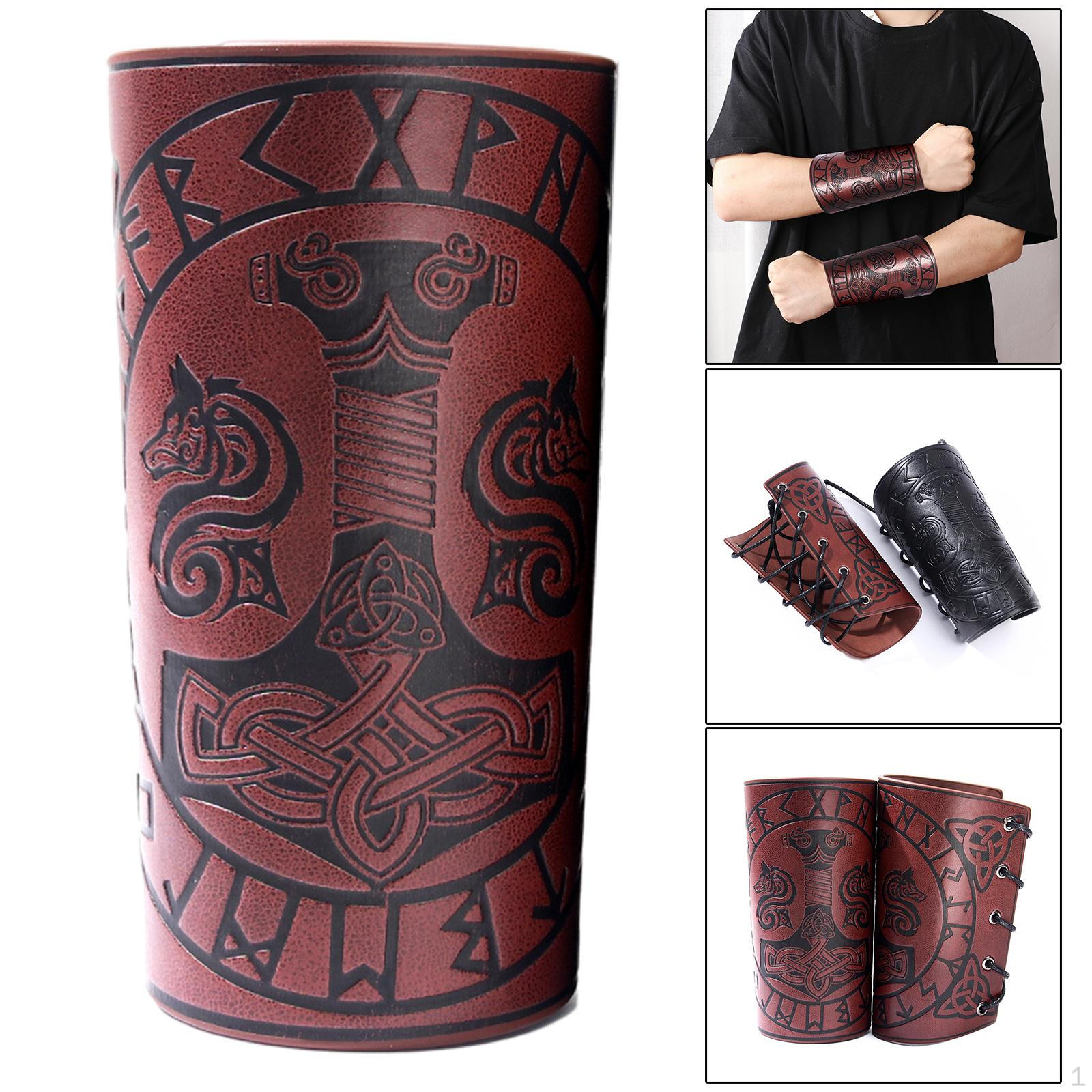 

Наручи Браслет-манжета Защита запястья Узор-молот Искусственная кожа для вечеринки Верховой езды коричневый