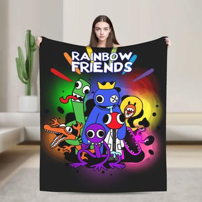 Rainbow Horror Game Fans Friends Print Blanket For Men Women Super Soft Warm Throw Blankets for Sofa 50x60 Inches Multi-size