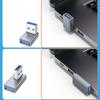 4Pcs 90 Degree Right Down Angled USB3.0 Male to Female Extension Adapter for Laptop PC USB Charging Adapter Extension