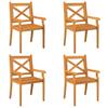 Vidaxl 5-Cz. Garden Furniture Set, Solid Acacia Wood