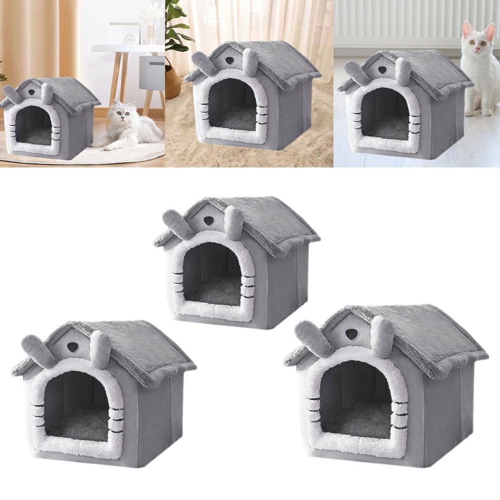 

Foldable Dog House Kennel Bed Mat Medium dogs and cats Products House Puppy Cave Sofa Cat Tent Bed S