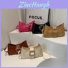 Stylish Women's 2024 Spring Fashion Clutch Bag Chic Baguette Crossbody Soft Pu Handbag