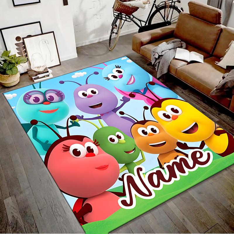 Custom BichiKIDS Mat Personalized Name, Polyester Washable Indoor Entryway Rug, Gift for Christmas, Easter, Thanksgiving Day