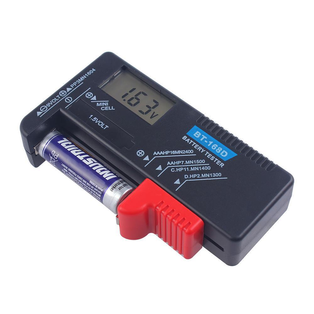 

Цифровой тестер заряда аккумуляторов BT-168D обнаруживает 5–7 аккумуляторных батарей. BT-168D Digital Display (Heat Shrink Bag)