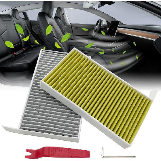 JOJOMARK Cabin Air Filter Fits For Tesla Model 3/Y With Activated Carbon Fit For 2016-2024 Model 3/    2024 Model Y