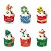 Cross-border Christmas Letter Flag Banner Paper Christmas Latte Flower Flag Hanging Flag Atmosphere Decoration Party Decorations