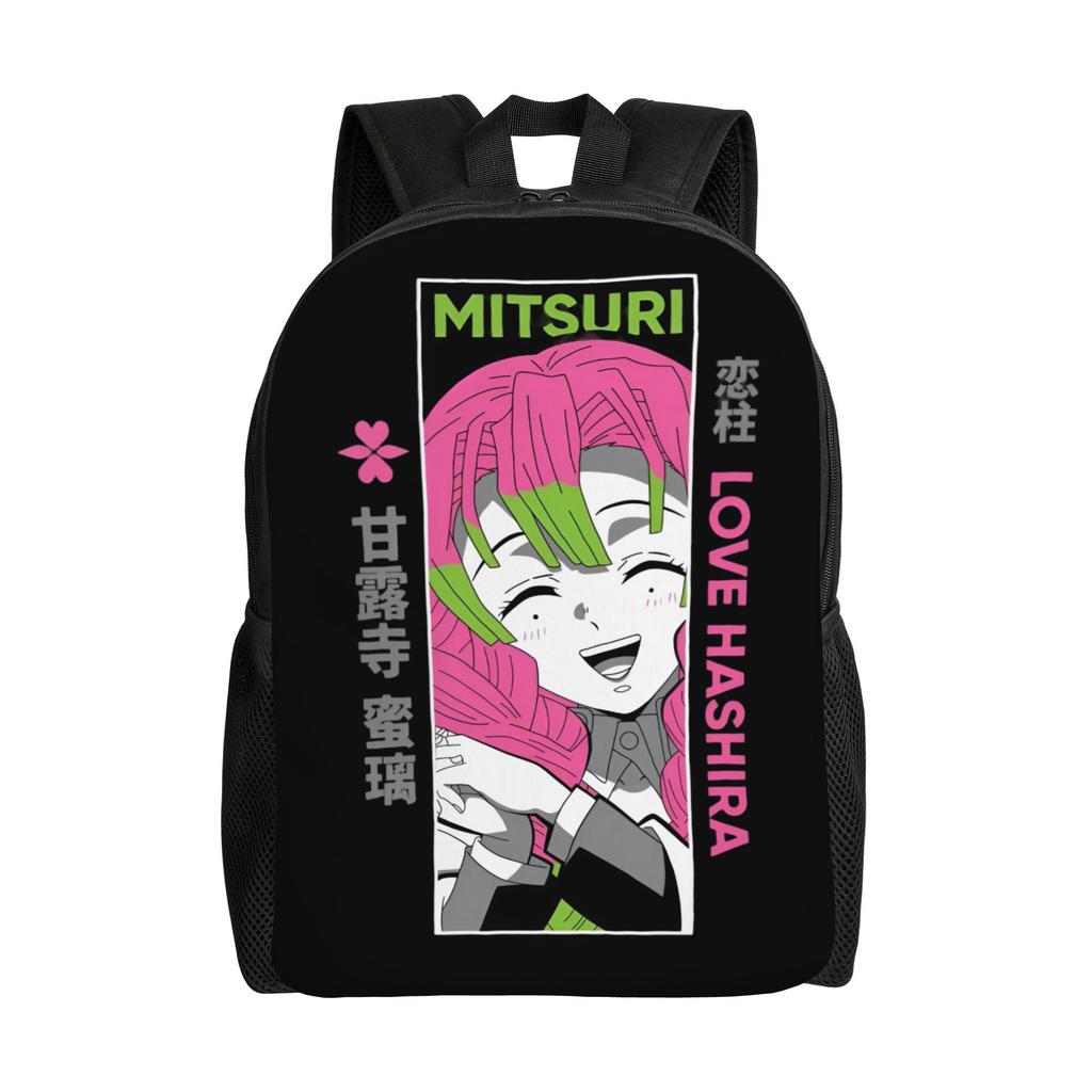 Demon Slayers Backpack for Women Men Waterproof College School Kokushibo Bag Printing Bookbag