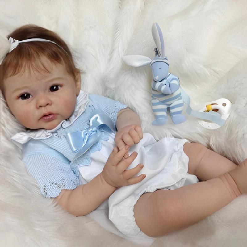 Lifelike Bebe Reborn Dolls RAVEN Cotton Body Lovely Princess Toddler 20 Inch Cute Reborn Baby Doll Newborn for Girls Kid's Birthday Holiday Gifts