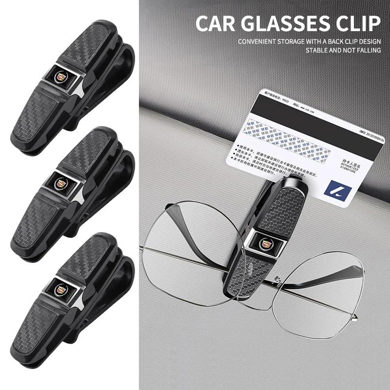 Car Glasses Holder 180 Degree Rotation Car Glasses Clip for Cadillac ATS BLS CT4 CT6 CTS ESCALADE STS XLR XT4 XT5 XTS SLS