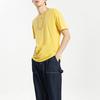 Li Ning T Shirts Men's Milk Candies Yellow Crew Neck Moderate Straight Fit AHSQ237-1