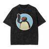 Pingu Noot Noot Maglietta Lavata Streetwear Hip Hop Maglietta Casual T-shirt Top Uomo Donna 100% Cotone High Street Stampata Grafica