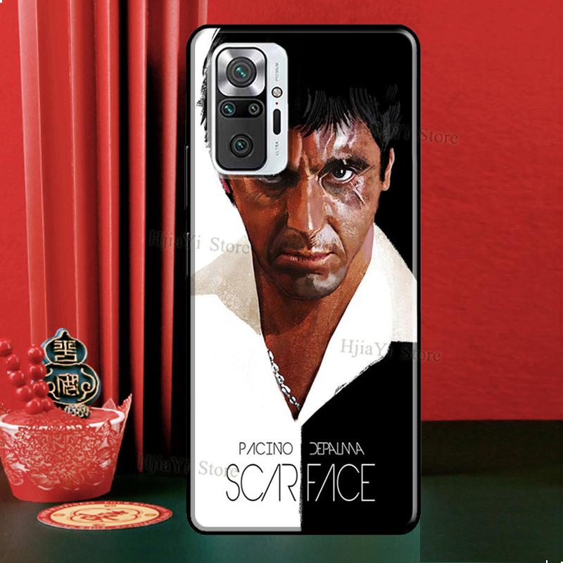 Tony Montana Scarface Al Pacino Case For Xiaomi Redmi Note 12 Pro 11 9 8 10 Pro 9S 10S 11S 12S Redmi 12C 9C 10A 10C Cover