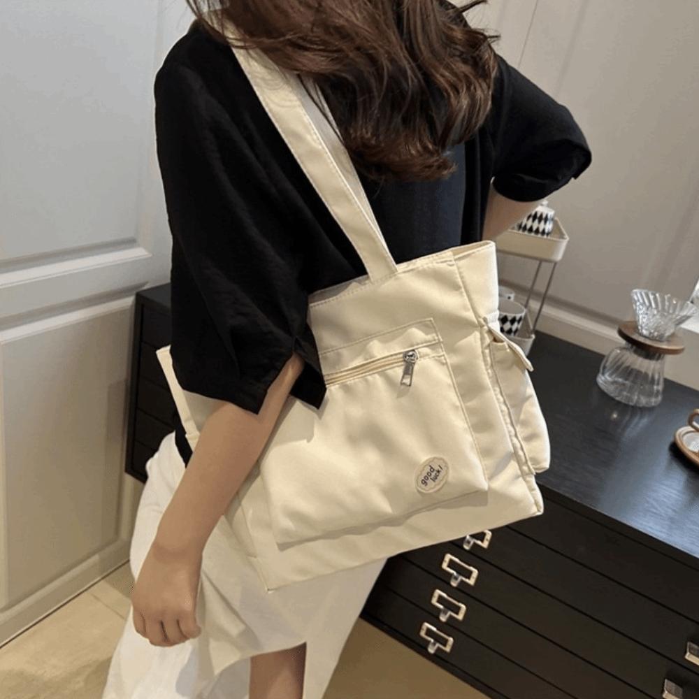 Korean Women's Shoulder Bag Light Weight Student Handbag Trendy Large Capacity Tote Bag Ladies