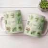 Ceramic Gardening Mug with 3D Relief Pastoral Design Heat-Resistant Coffee Tea Cup Nature-Inspired Drinkware