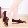 2025 ****** New Old ******* Cloth Shoes Women's Ethnic Style S**t-soled Mother Shoes Middle-aged and Elderly Women's One-pedal Flat Shoes