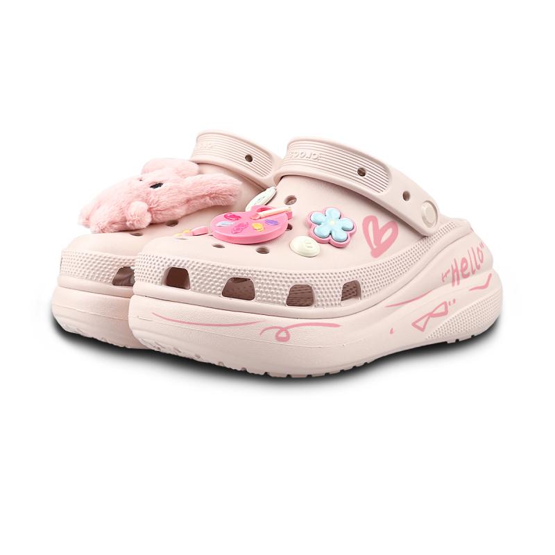 Crocs Crush Clog MM Dream Builder Trick-or-treating Doll Dopamine Fun Dreamy Hand-painted Playful Hole Shoes Unisex Quartz Powder