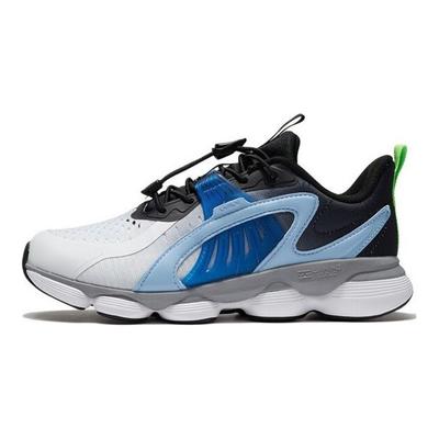 Li Ning Kinderen Antislip Schokabsorberend Slijtvast Rebound Laag Uitgesneden Hardloopschoenen Kinderhardloopschoenen Wit Blauw YKFS008-5