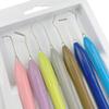 Dental Double Ended Stainless Steel Resin Filler Set Composite Resin Filling Spatula Silicone Handle Dental 3