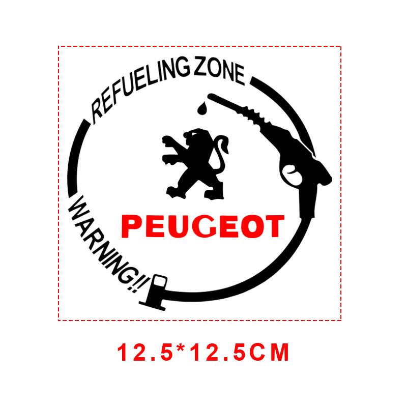 Car Fuel Tank Cap 3D Stickers Vinyl Fashion Decoration Decals For Peugeot 308 408 508 RCZ 208 3008 2008 206 207 108 406 407 408 206 207 208 306 307