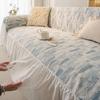 New French Elegant Skirted Sofa Cover Full Coverage Non-Slip Couch Protector All-Season Universal Flowers Printed Couch S041