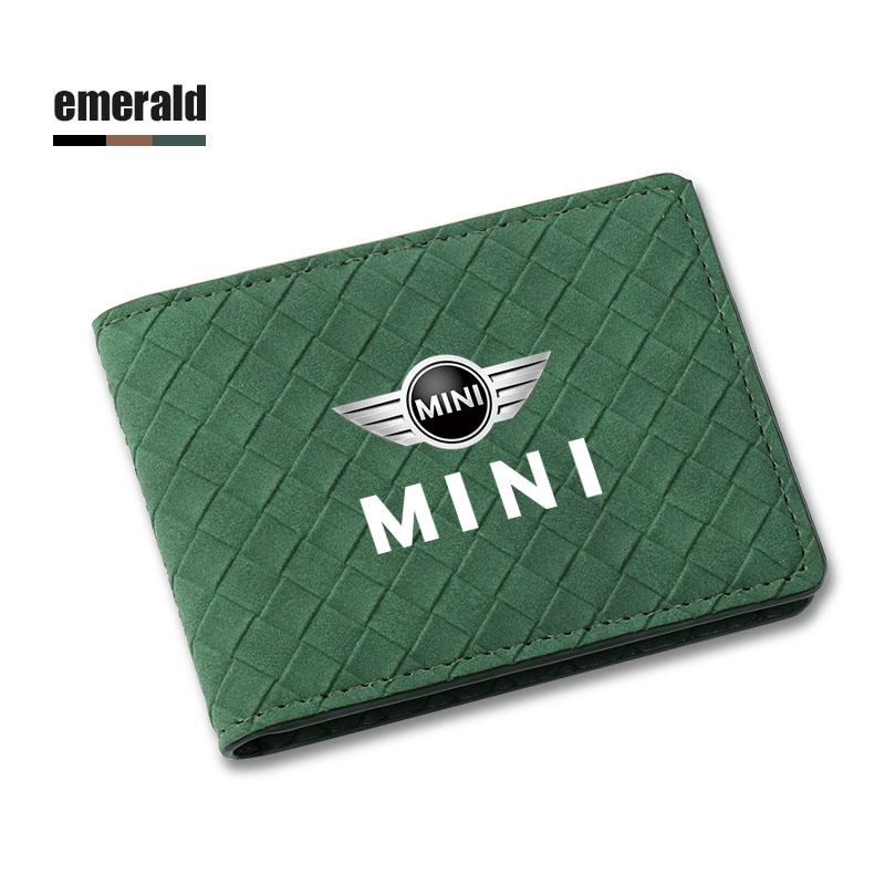 

Suede Car Driving Documents Cover Auto Emblem Card Bag For BMW Mini Works Cooper F54 F55 F56 F57 F60 R50 R52 R53 R55 R56 R57
