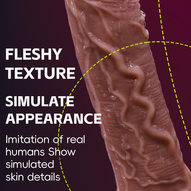 Realistic Dildo for Women - Body-Safe Silicone G-Spot Stimulator - Lifelike Adult Toy with Suction Cup