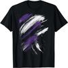 Purple And Black Brushstrokes Graphic T-Shirt