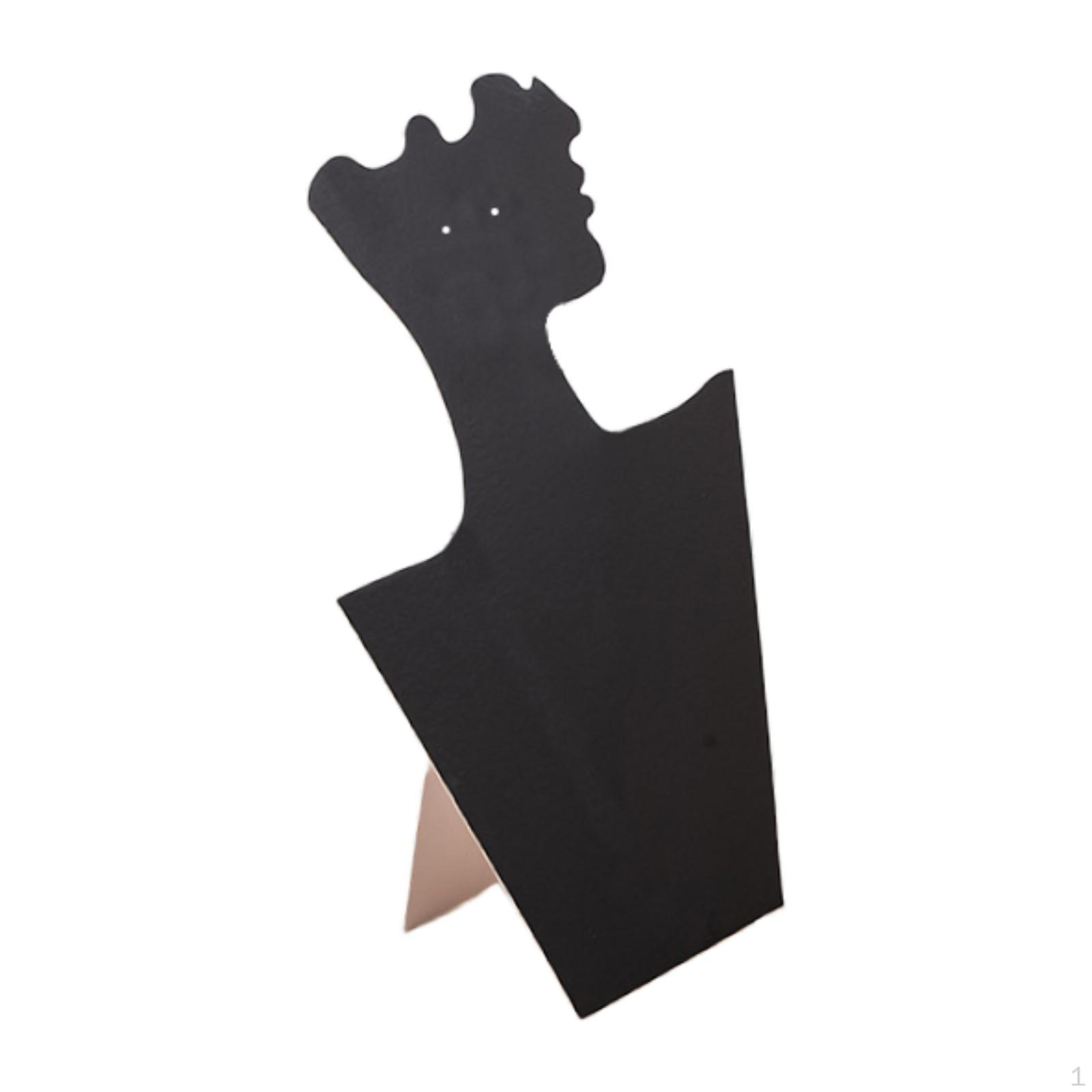 

Бархатный дисплей для ожерелий, Ювелирная витрина, Хранение, Подставка для аксессуаров, Цепочка для кулона чёрный