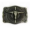 3D Pattern Western Cowboy Punk Belt Buckle, Eco-friendly Alloy for Youth