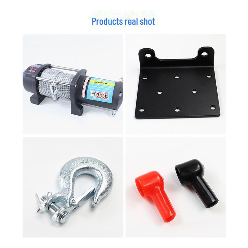 5000 lbs 12V/24V elektrische Offroad-Winde: Wasserdichte Selbstrettung für Autos & Anhänger
