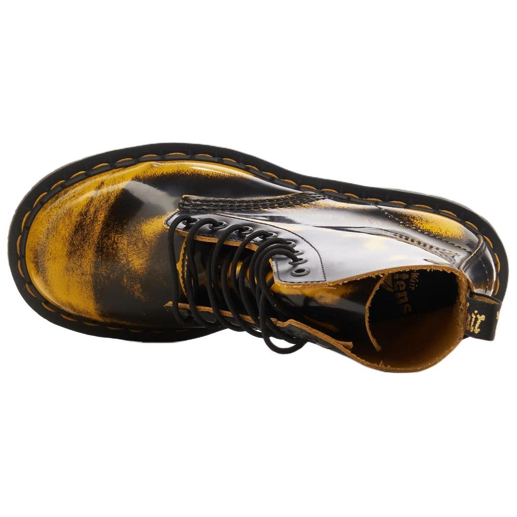 Dr. Martens 1460 Pascal Bex Fashion Comfortable Versatile Short Boots Unisex Boots Black Yellow 31862005