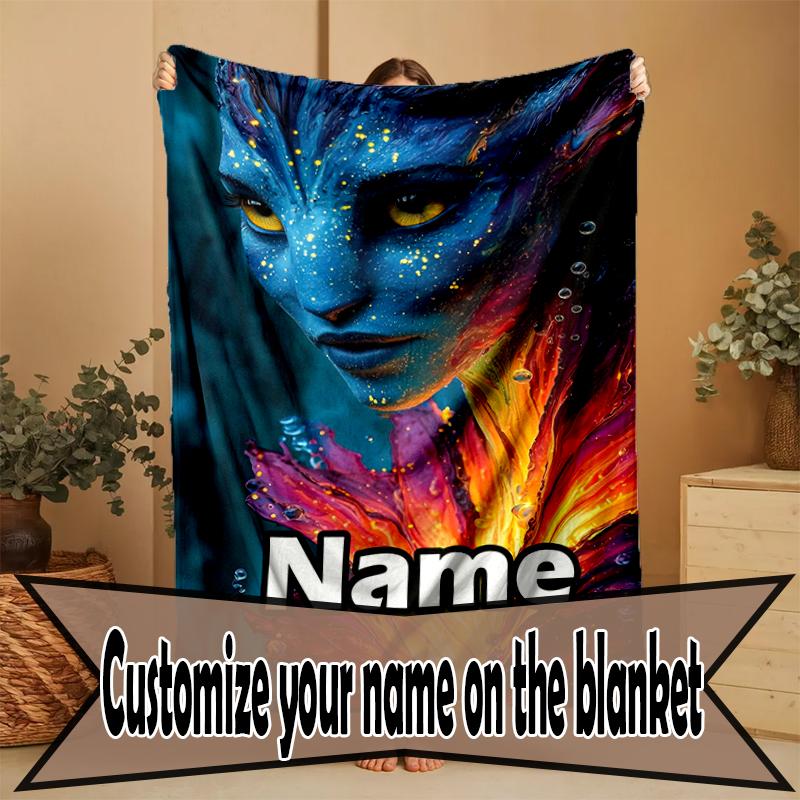 Individuelle personalisierte Decke mit Avatar-Druck, Heimdekoration, Schlafzimmer, Sofa, Camping, Couch, Geschenke für Geburtstag Weihnachten