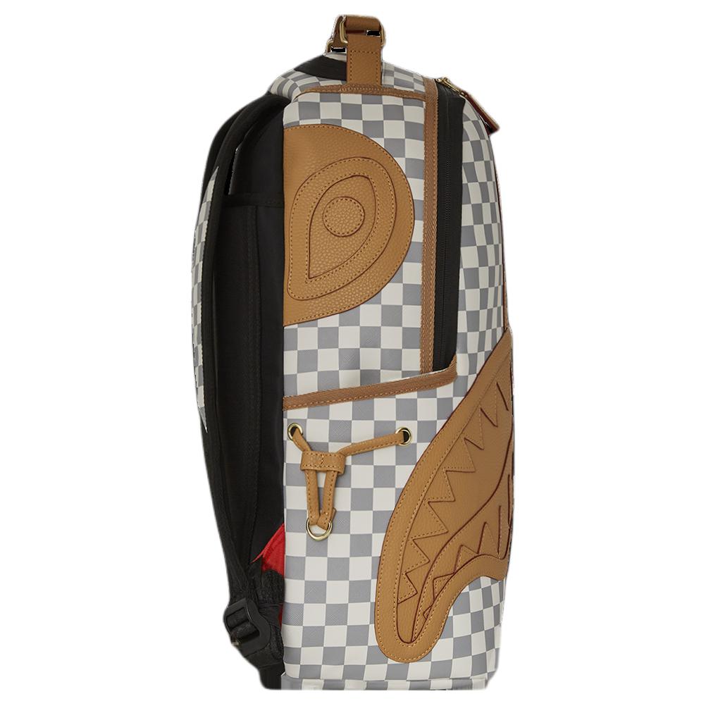 New SPRAYGROUND Artificial Leather Backpack Unisex Latte Brown SD-B5794