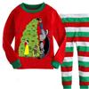 Christmas Children Autumn Pajamas Set Multiple Patterns Cotton Blend Clothing