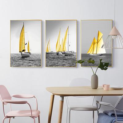 Sea And Sailboat Poster Print Landscape Canvas Painting Picture Aisle Home Wall Art Graffiti Bedroom Modern Decoration Custom