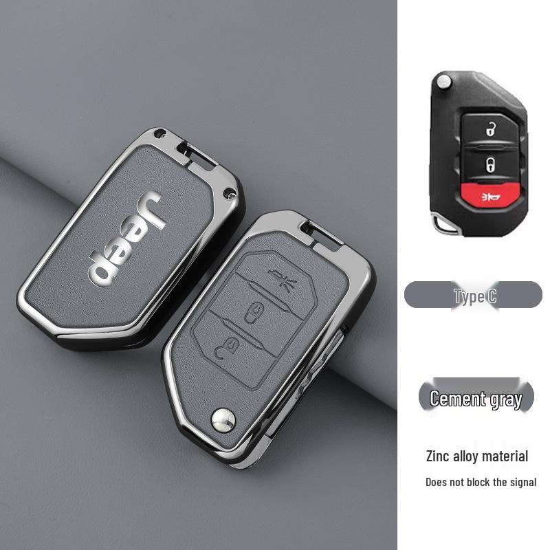 Premium Zinc Alloy Leather Accessory for Jeep Gladiator Wrangler 4XE - Unisex Design