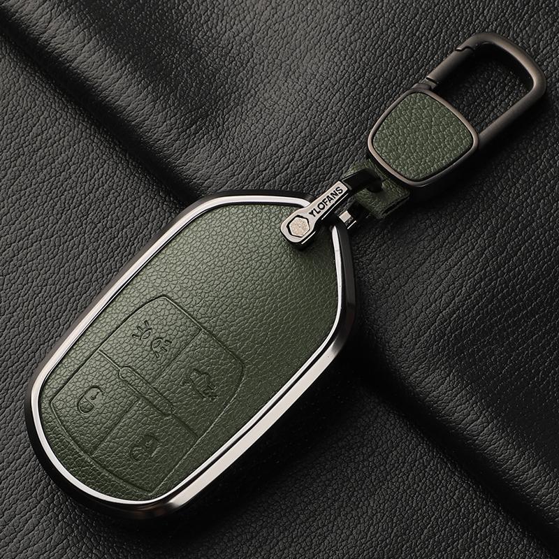 Custodia Cover Guscio Portachiavi Auto in Metallo e Pelle Fob Per Maserati Ghibli Levante Grancabrio Quattroporte Gt Granturism