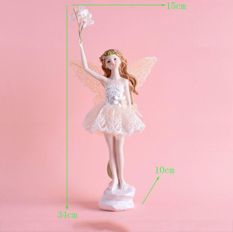 Evropské pryskyřičné ozdoby Anděl Květina Víla Domov Obývací pokoj Stůl Socha Řemesla Dětský pokoj Figurky Dekorace Narozeninové dárky