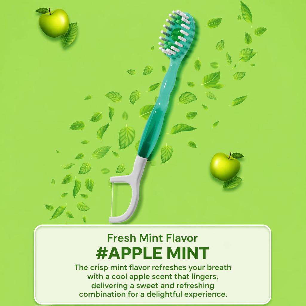 HR Medical Quick Clean 5-in-1 Disposable Toothbrush 10pcs (Mint / Apple Mint / Strawberry) (10 Options)