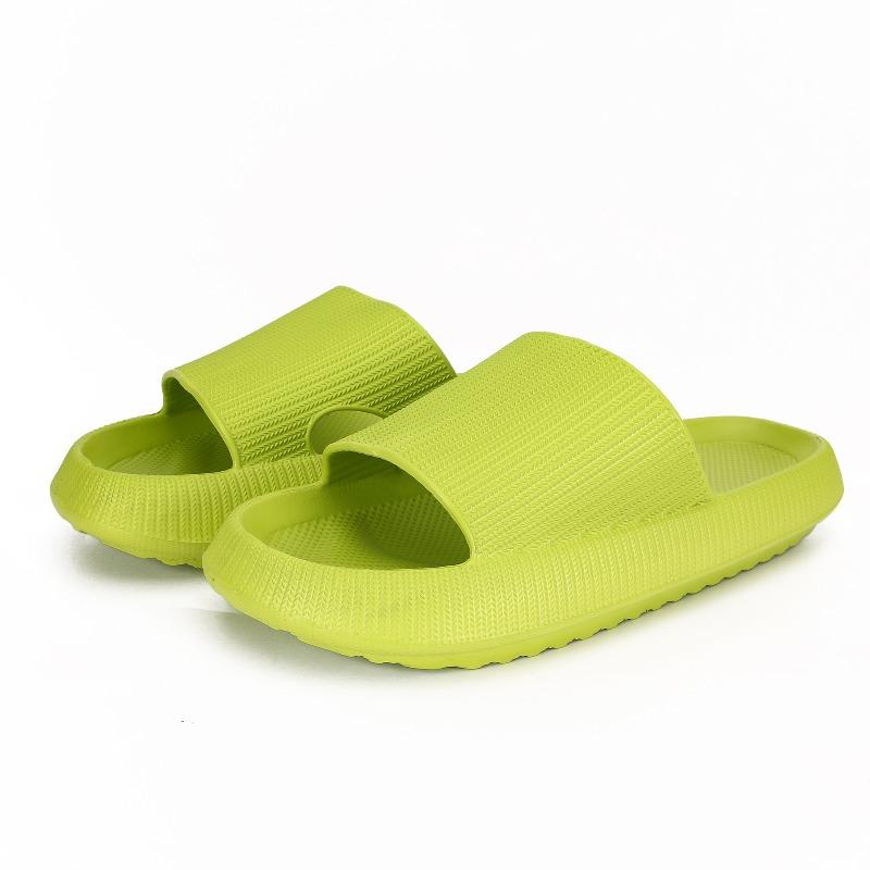 Men's new thick-soled slippers women's summer indoor pink bathroom couple cool slippers men's height increase