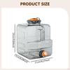 Water Container with Faucet Barrel Portable Side Handle Tank Bucket for Camping Barbecue