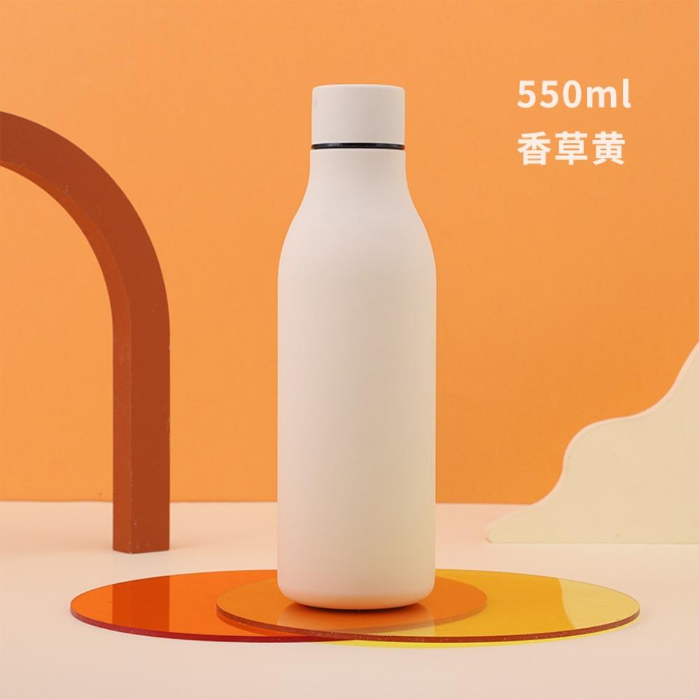 550ml Wasserflasche 304 Edelstahl Vakuumisoliert Thermoskanne Gummilackoberfläche Outdoor Sportflasche Mit Lanyard