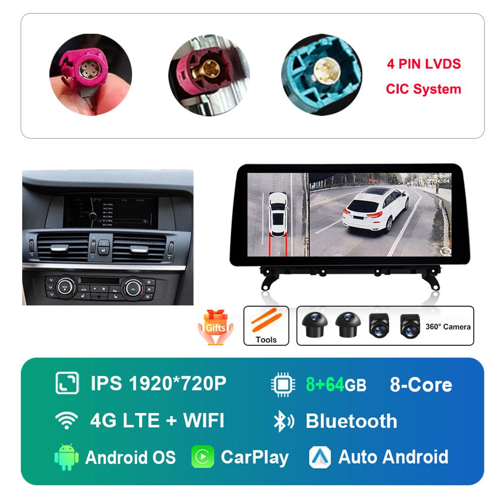 12.3 Inch for BMW 7 Series F01 F02 CIC NBT System DSP Stereo GPS HD Touch Screen Android Car Radio Multimedia Player GPS