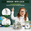 Clear Acrylic Lockable Coin Savings Bank Box