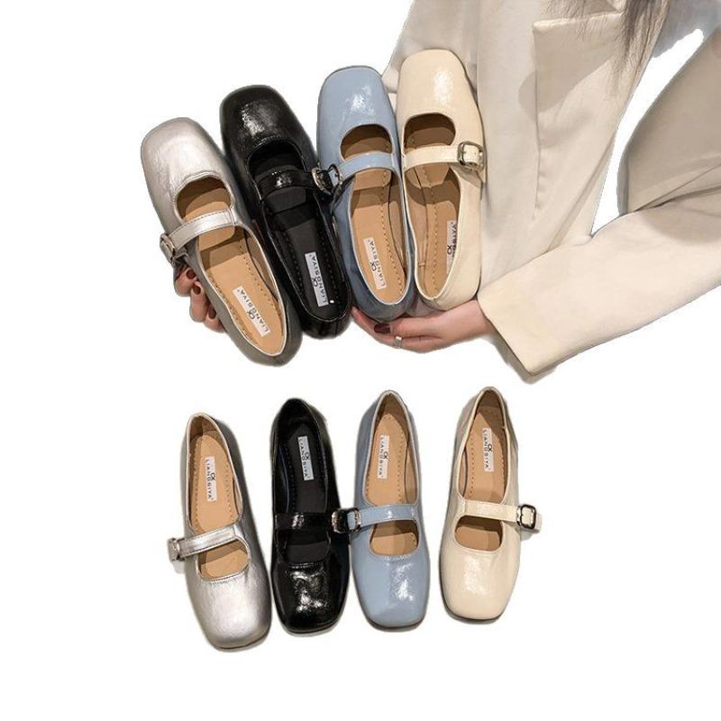 Hot Selling Shoes Woman 2025 Casual Female Sneakers Soft All-Match Shallow Mouth Flats Round Toe  French style Summer Mary Jane